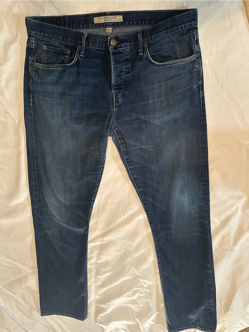 Burberry Brit Men’s Dark Blue Denim Jeans 36/32 Cotton